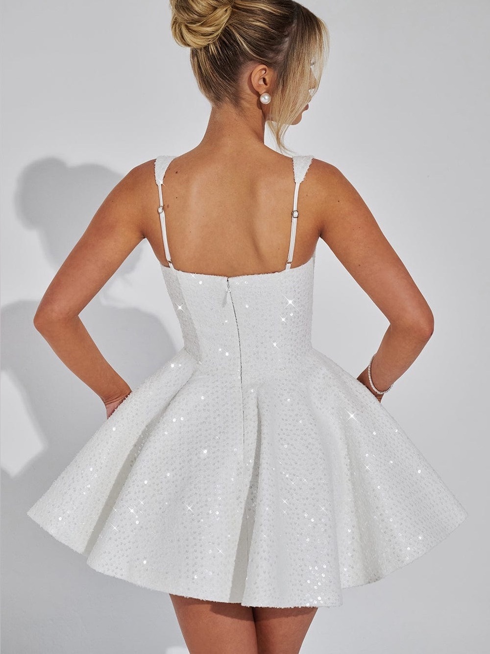 Babyboo Dorothy Mini Dress Ivory Size XS NWT NIB - Picture 6 of 9